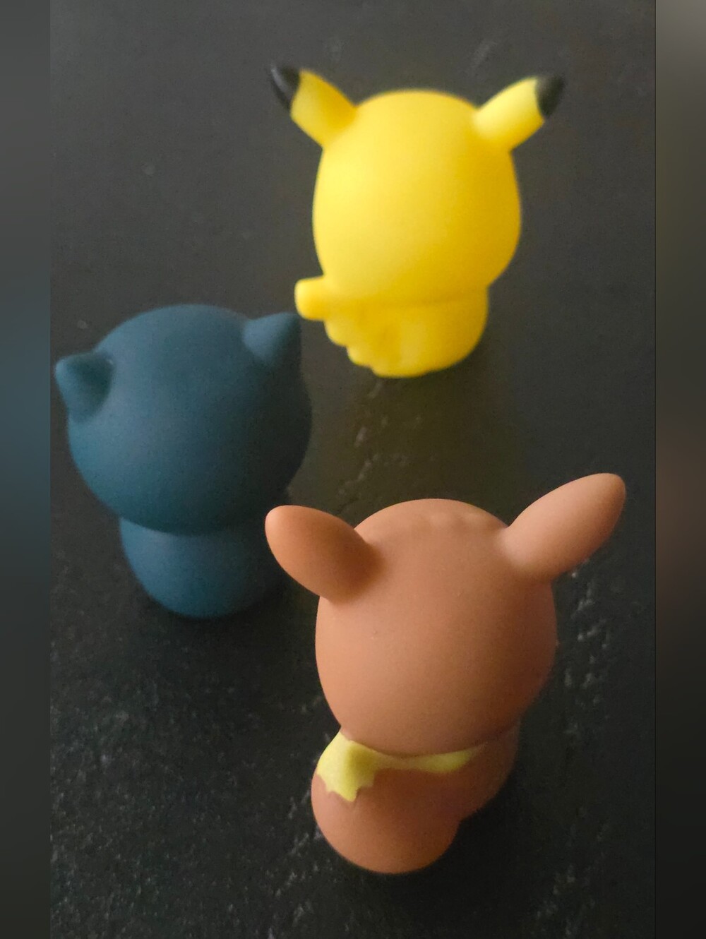 Pokemon Eevee, Pikachu & Snorlax Squeak Figures - Picture 2 of 3